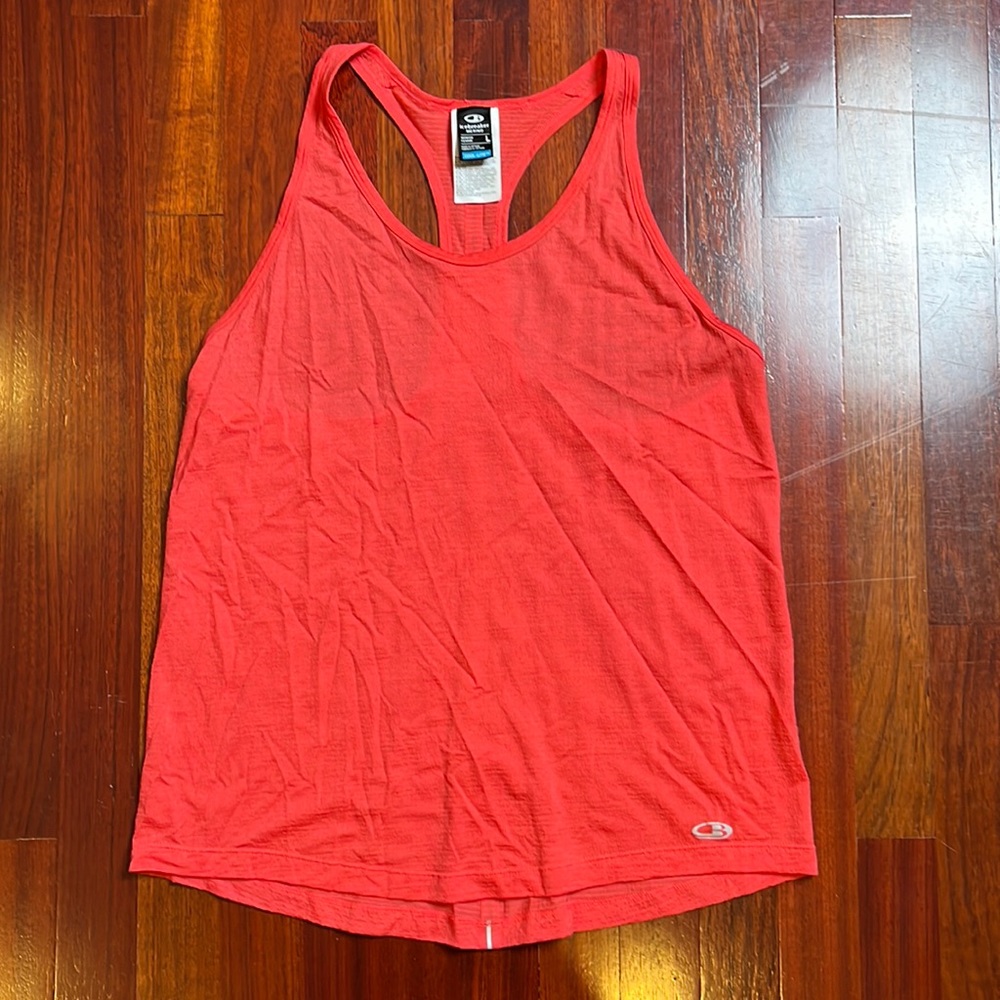 Womens Large Icebreaker cool lite racerback merino top
